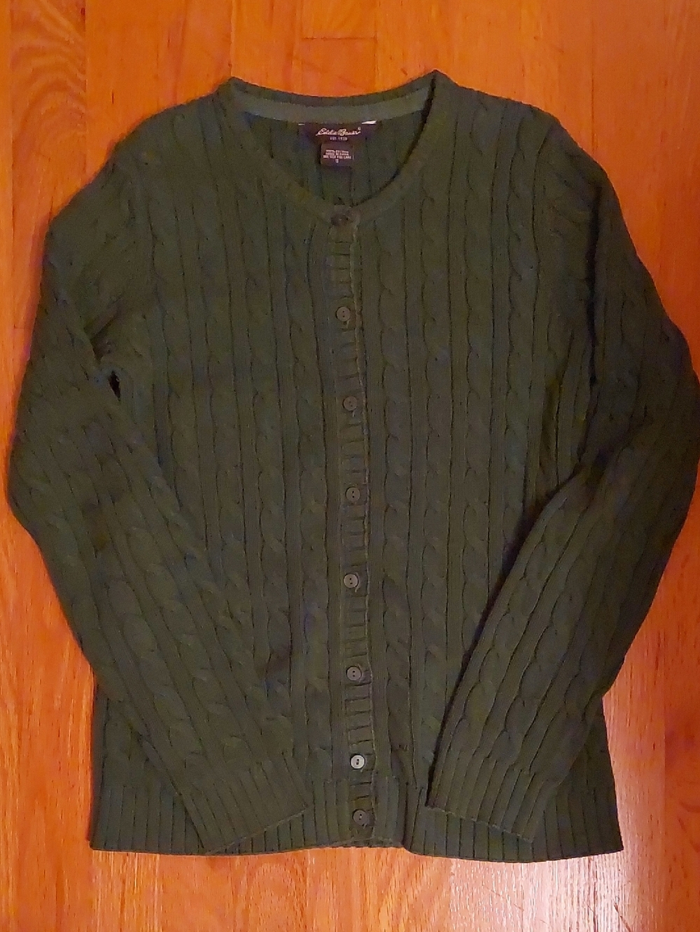 Bundle Ralph Lauren Vineyard Vines Lands End Eddie Bauer Cotton Cable Sweaters - Picture 12 of 16